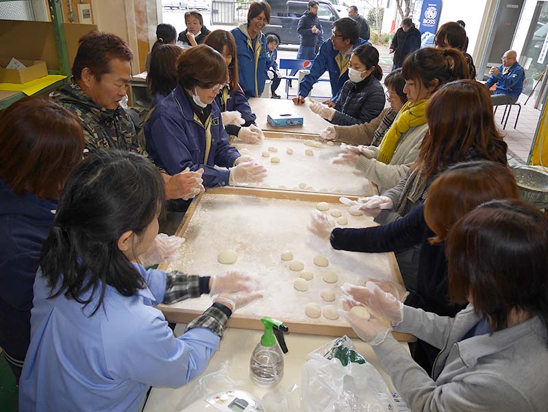 避難訓練＆新春餅つき大会